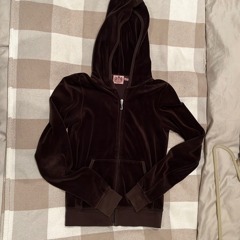 Juicy couture brown velvet jacket